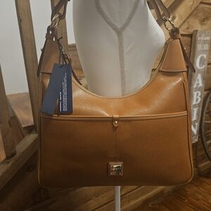 Dooney & Bourke Tan Leather Hobo Bag Comes With Bag